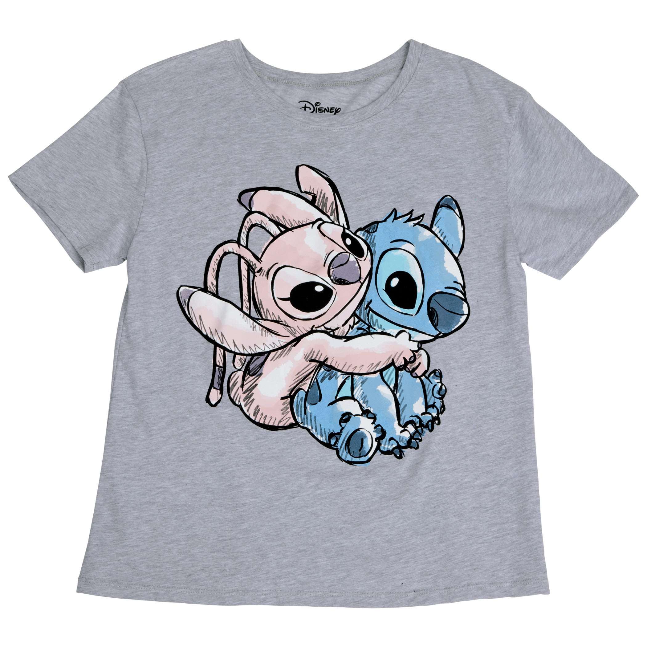 Disney Lilo and Stitch Angel Hugging Stitch T-Shirt